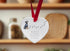Doberman Walk Beside Us Ceramic Heart